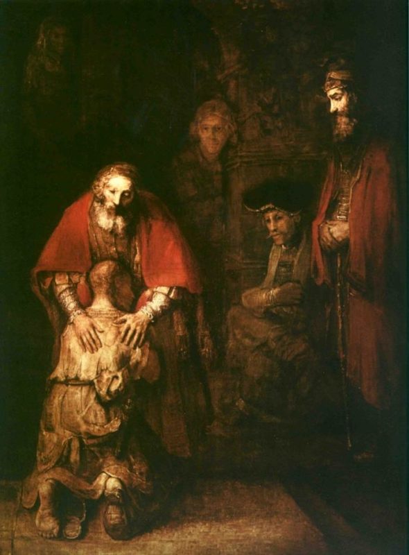 El regreso del hijo pródigo, Rembrandt. La misericordia y amor de un padre hacia su hijo perdido