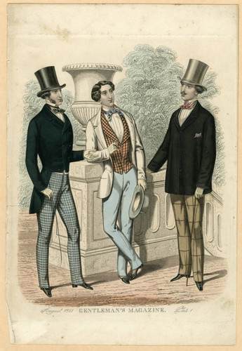 english gentlemen 1850; caballeros ingleses 1850; 